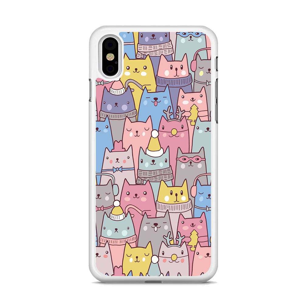 Cat in Winter iPhone X Case