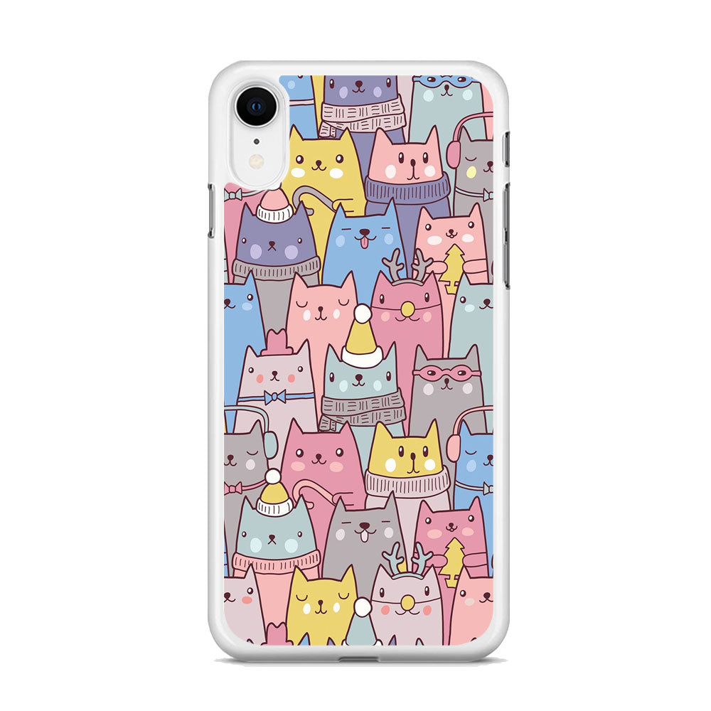 Cat in Winter iPhone XR Case