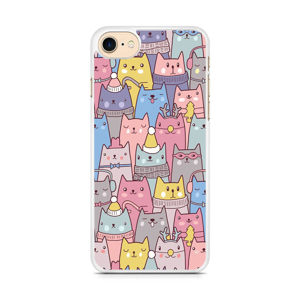 Cat in Winter iPhone 8 Case