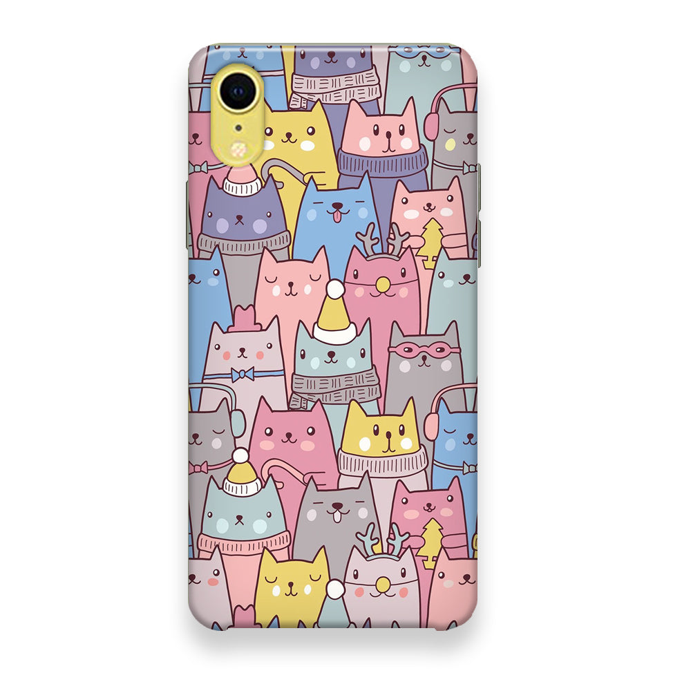 Cat in Winter iPhone XR Case