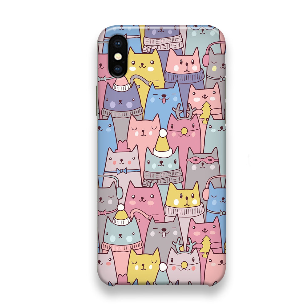 Cat in Winter iPhone X Case