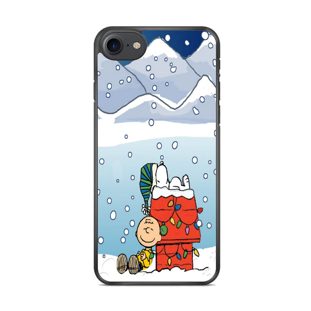 Charlie and Snoopy Sleep on The Snow iPhone 8 Case - Octracase