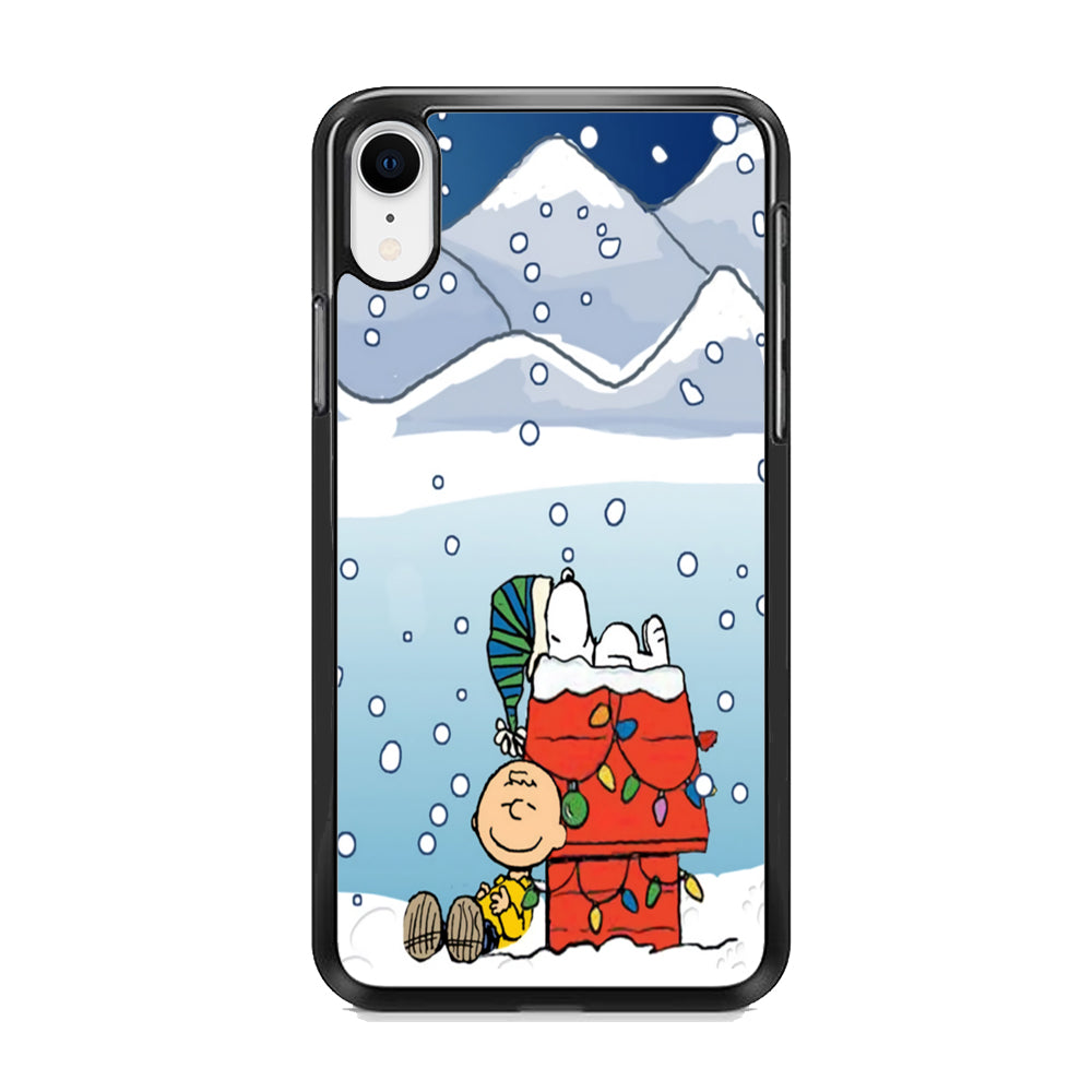 Charlie and Snoopy Sleep on The Snow iPhone XR Case - Octracase