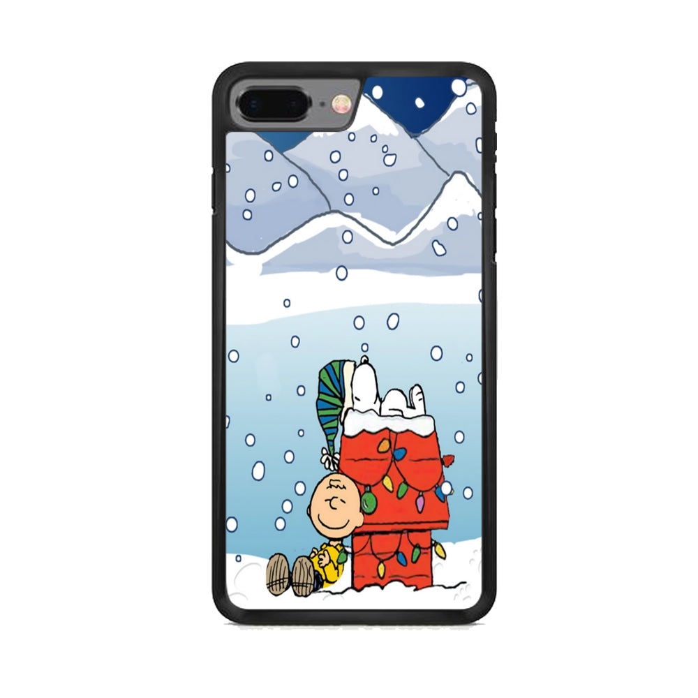 Charlie and Snoopy Sleep on The Snow iPhone 8 Plus Case - Octracase