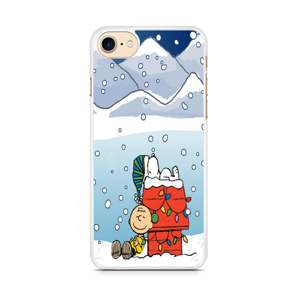 Charlie and Snoopy Sleep on The Snow iPhone 7 Case - Octracase