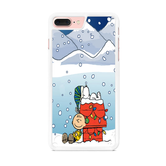 Charlie and Snoopy Sleep on The Snow iPhone 8 Plus Case - Octracase