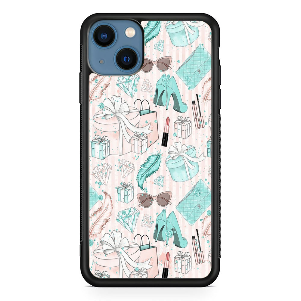 Collage Blue Theme Girl Needs iPhone 13 Case - Octracase