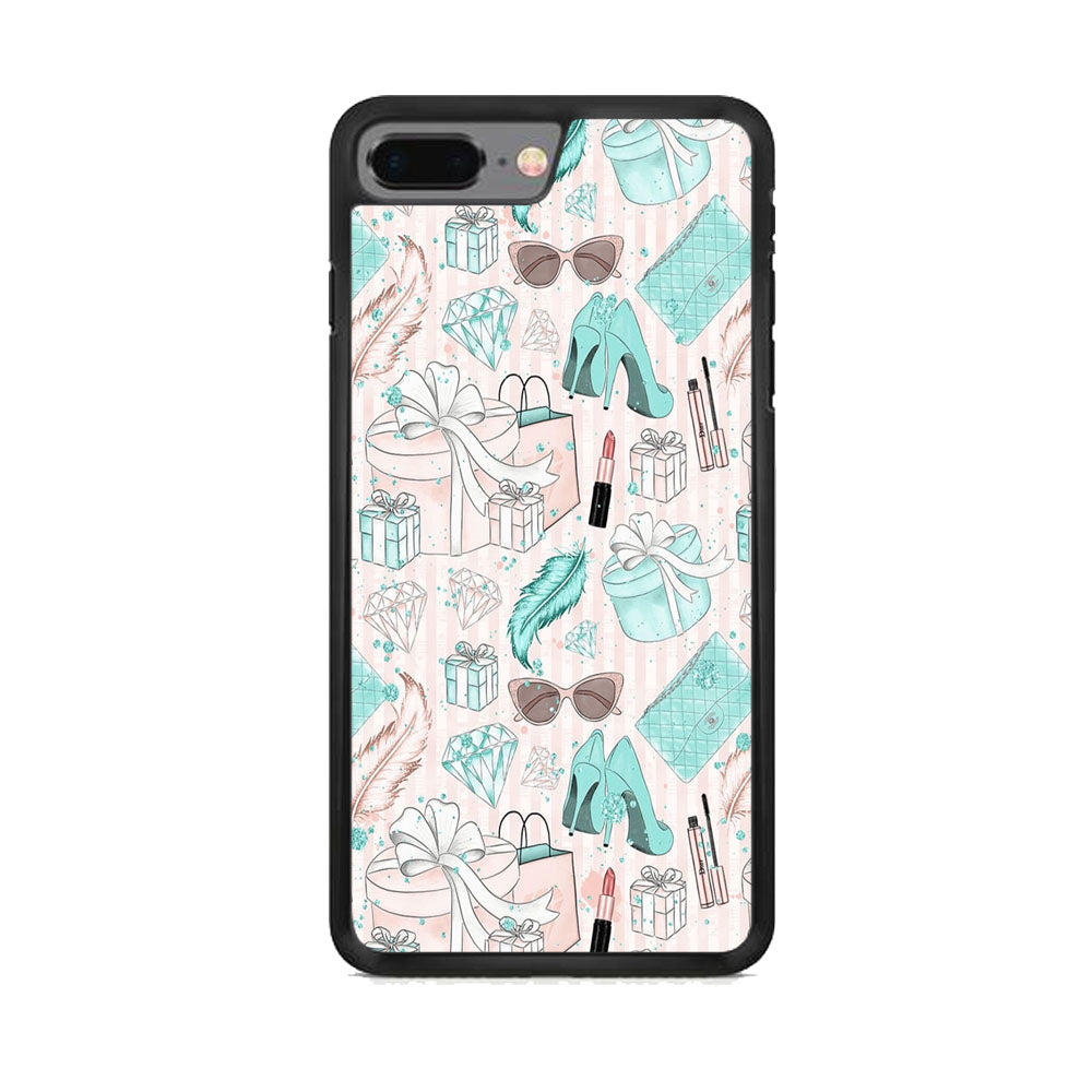 Collage Blue Theme Girl Needs iPhone 7 Plus Case