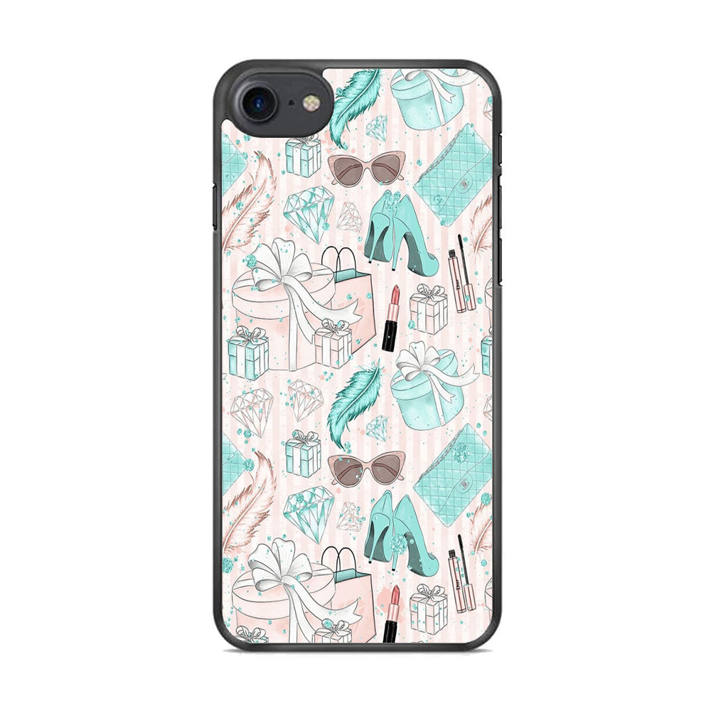 Collage Blue Theme Girl Needs iPhone 7 Case