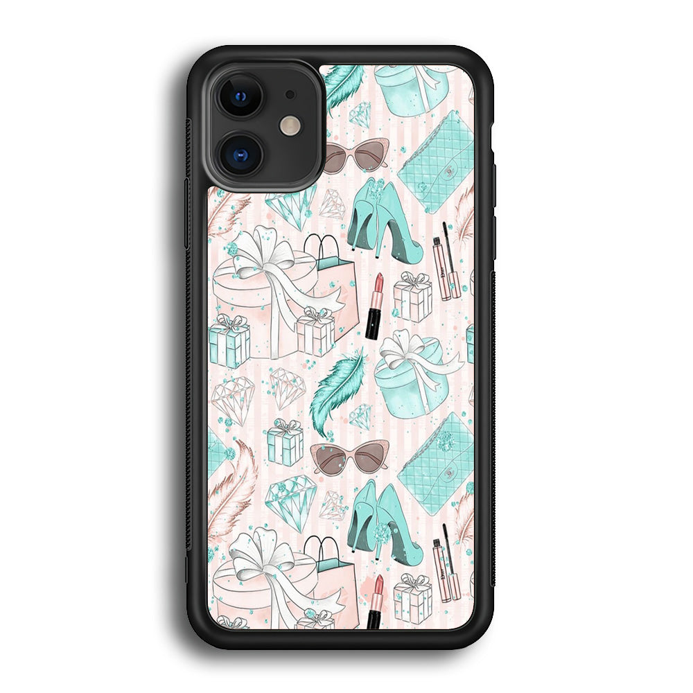 Collage Blue Theme Girl Needs iPhone 12 Case - Octracase