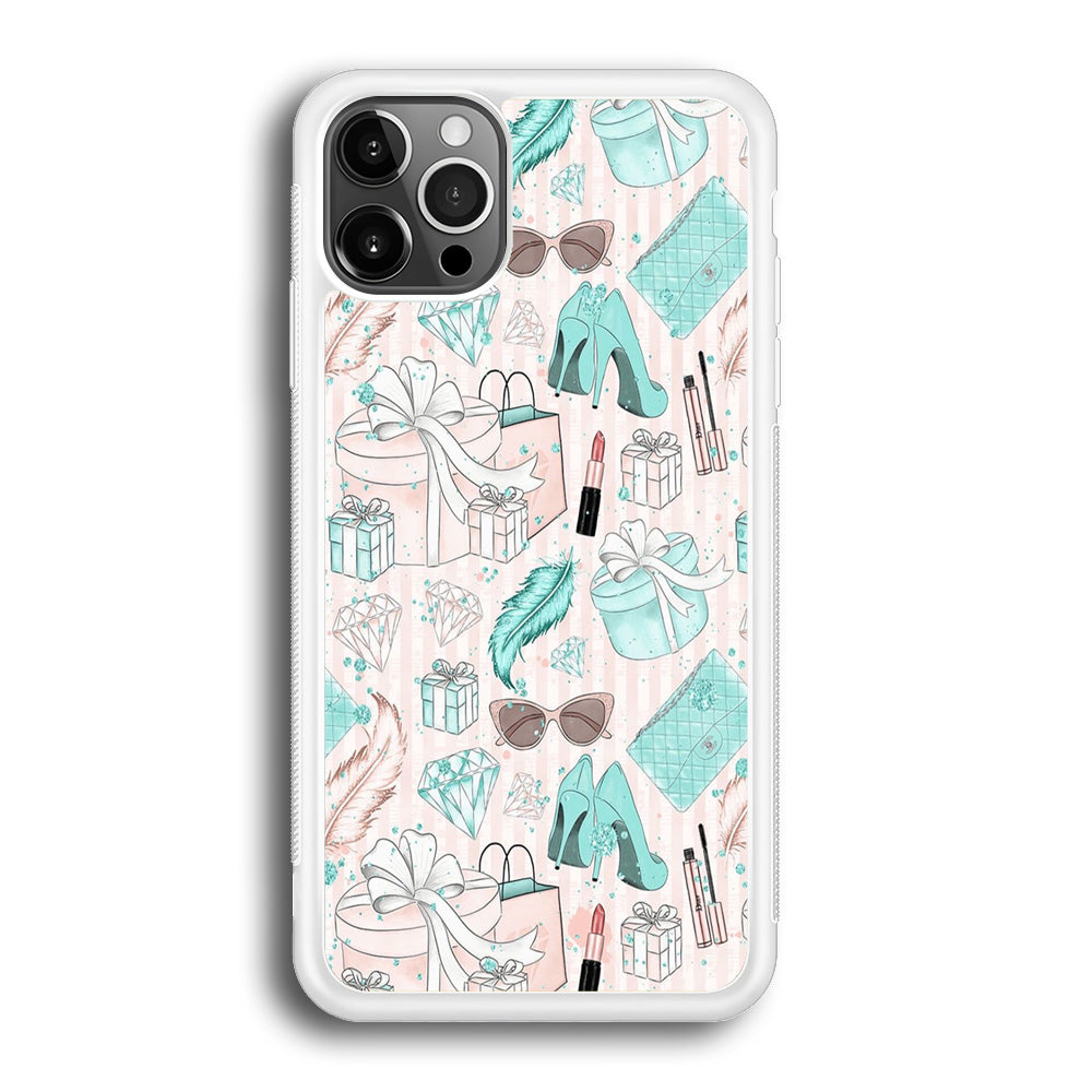 Collage Blue Theme Girl Needs iPhone 12 Pro Case - Octracase