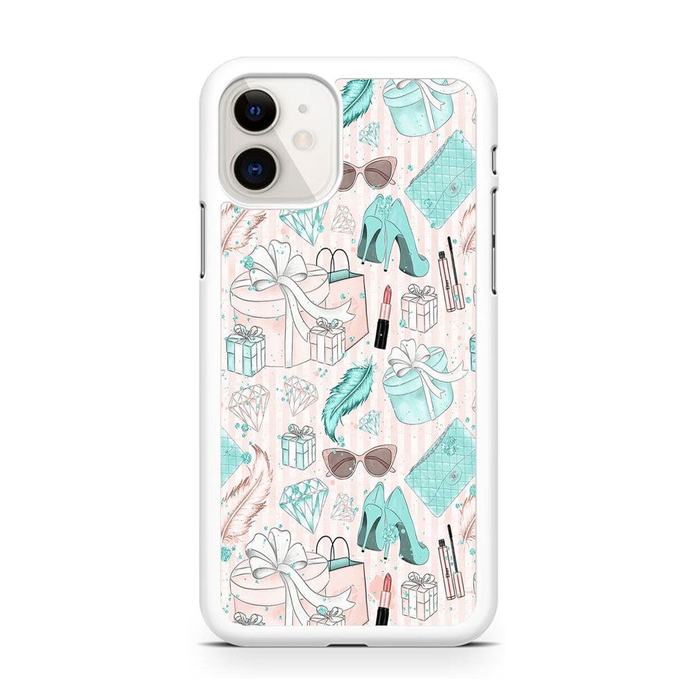 Collage Blue Theme Girl Needs iPhone 11 Case