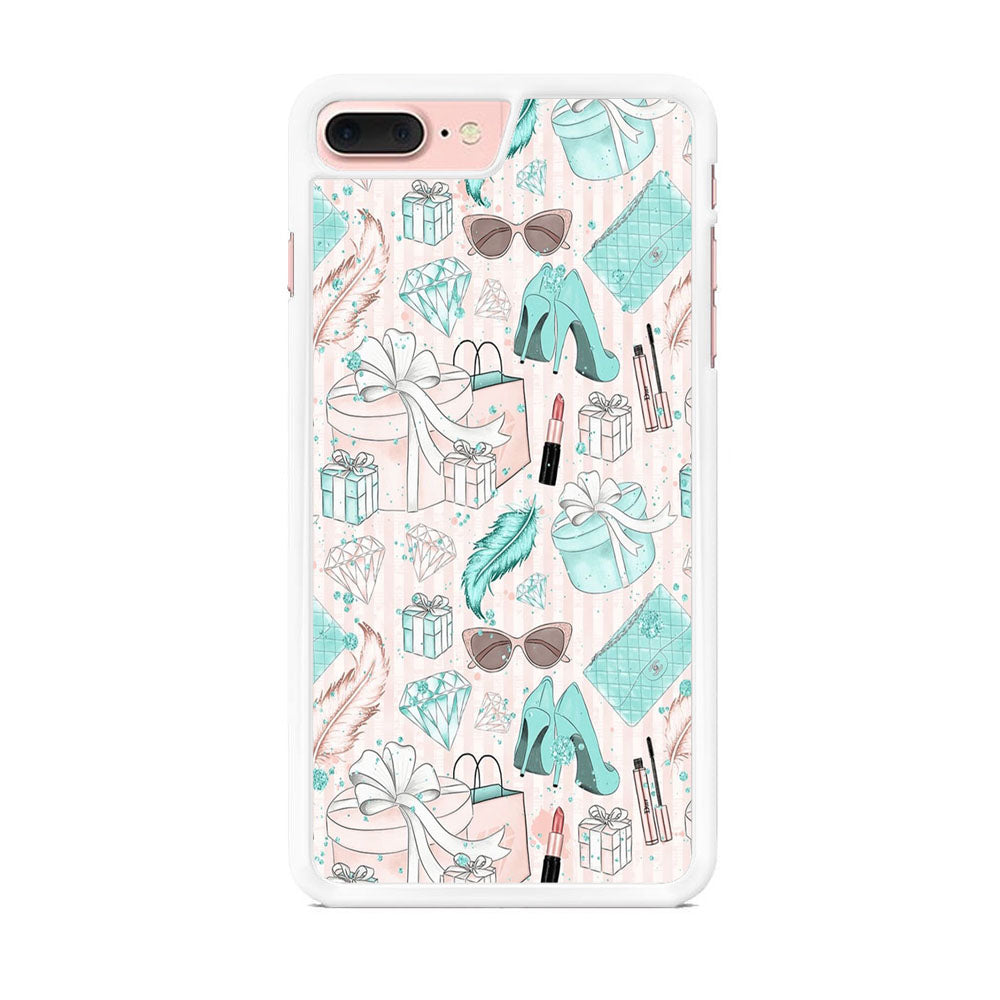 Collage Blue Theme Girl Needs iPhone 8 Plus Case