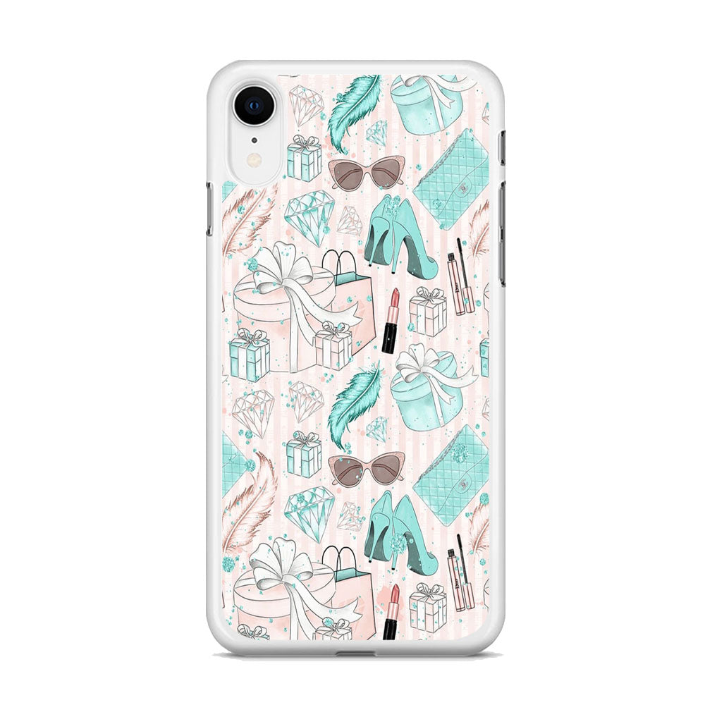 Collage Blue Theme Girl Needs iPhone XR Case