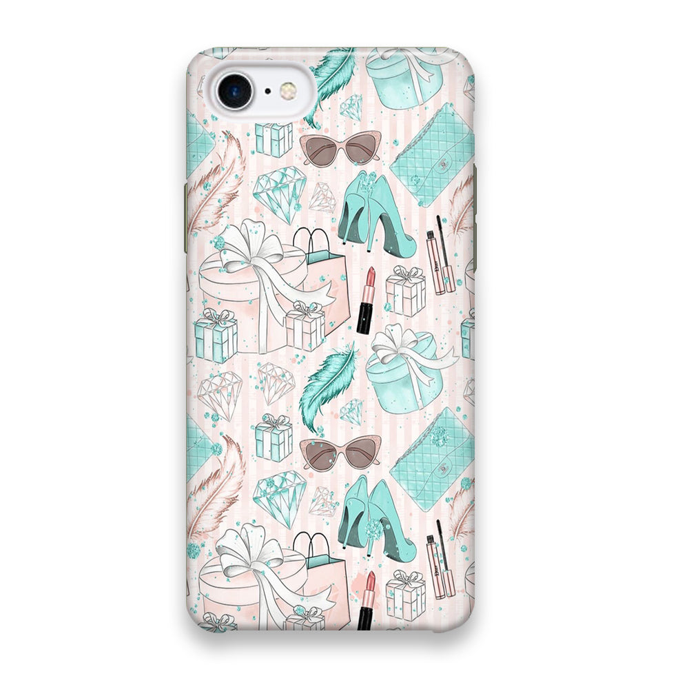 Collage Blue Theme Girl Needs iPhone 7 Case