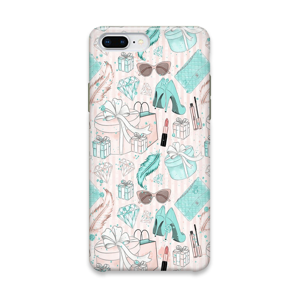 Collage Blue Theme Girl Needs iPhone 8 Plus Case