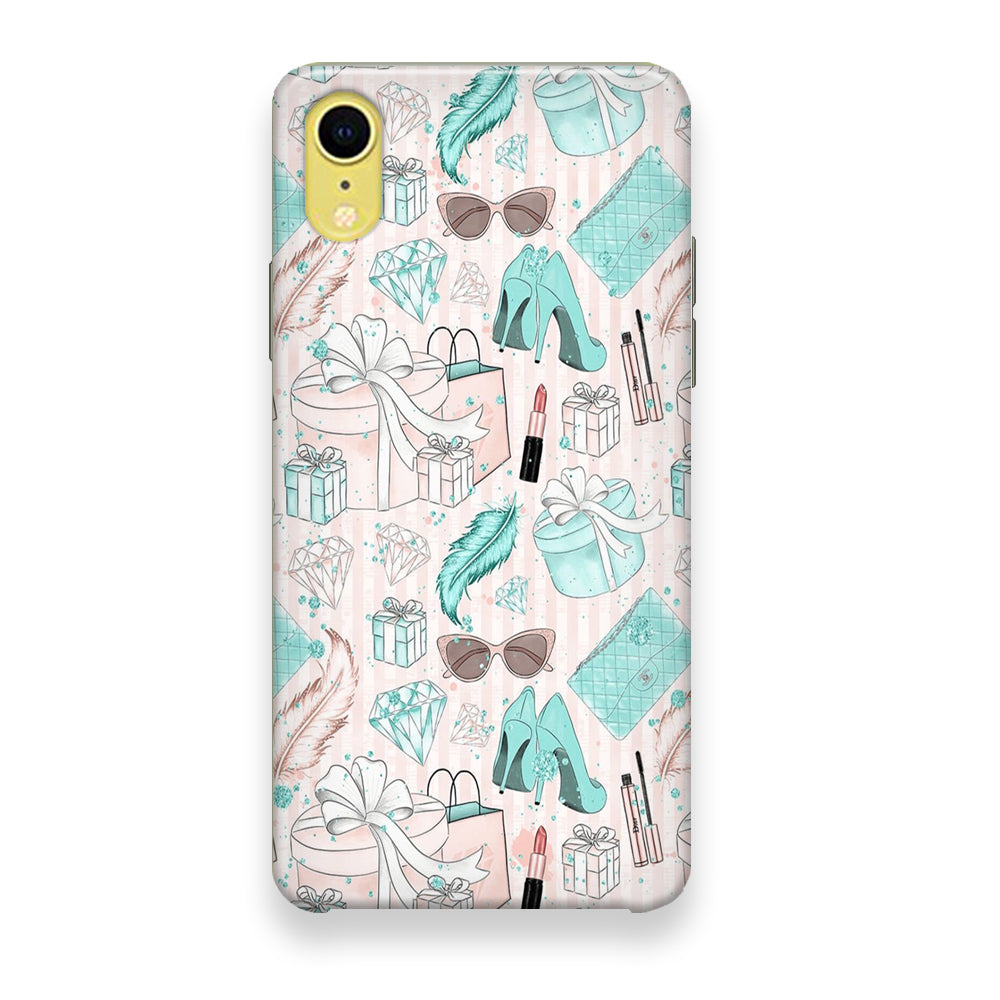 Collage Blue Theme Girl Needs iPhone XR Case