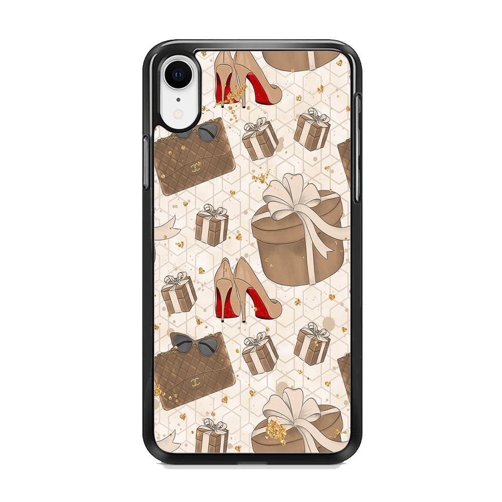 Collage Brown Collection iPhone XR Case