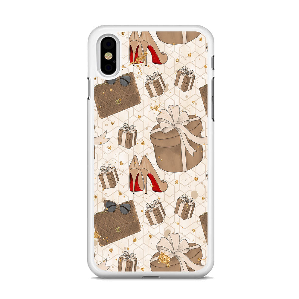 Collage Brown Collection iPhone X Case