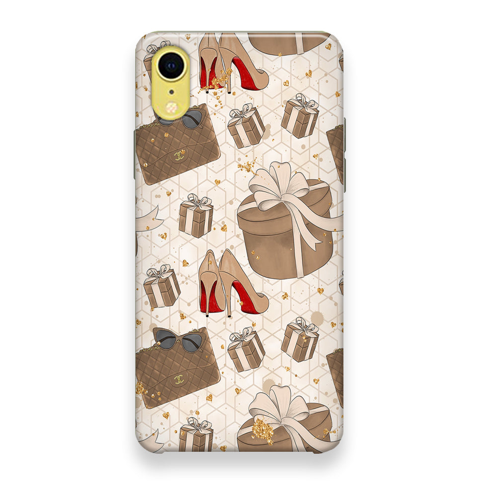 Collage Brown Collection iPhone XR Case