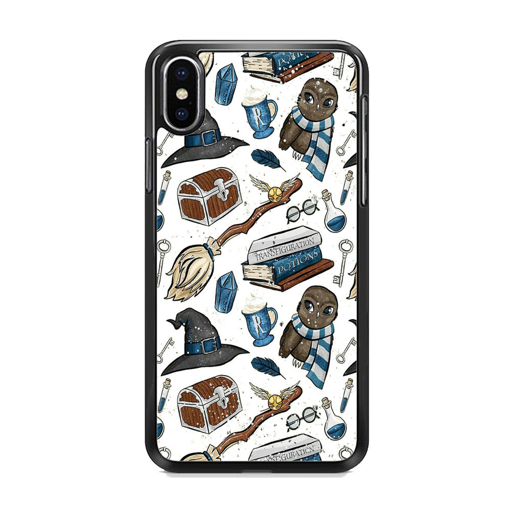 Collage Harry Potter Blue Magic Tools iPhone Xs Max Case