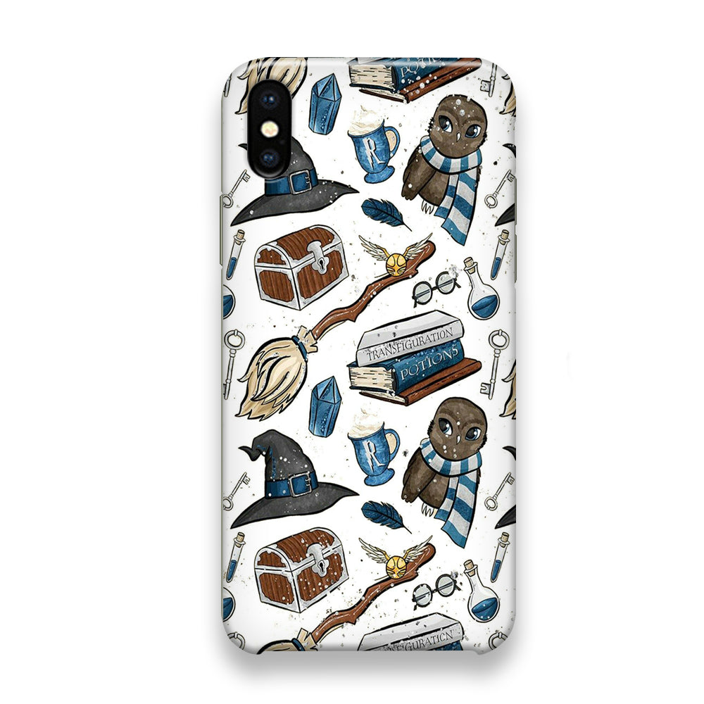 Collage Harry Potter Blue Magic Tools iPhone X Case