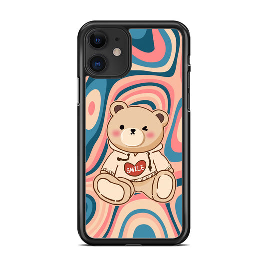 Cute Bear with Hoodie iPhone 11 Case