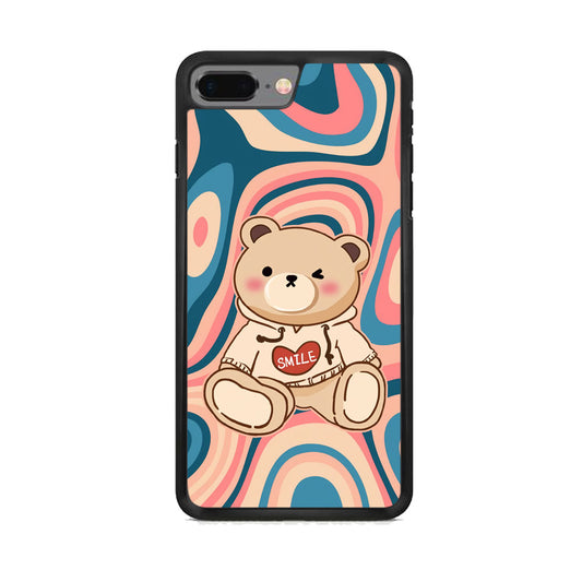 Cute Bear with Hoodie iPhone 8 Plus Case