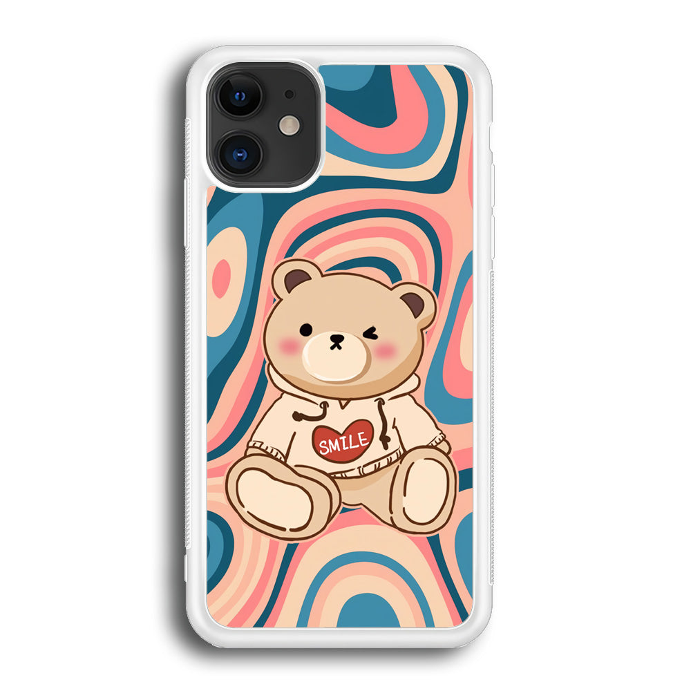 Cute Bear with Hoodie iPhone 12 Case