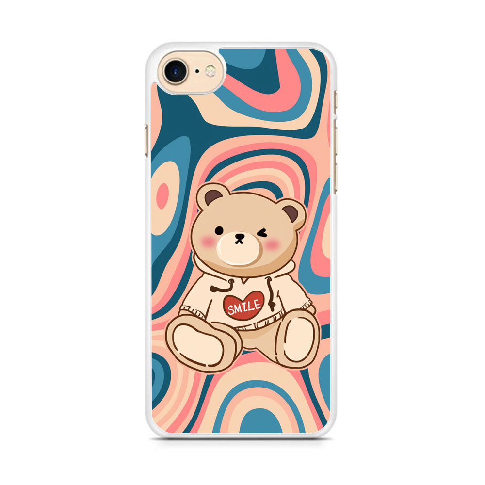 Cute Bear with Hoodie iPhone 7 Case