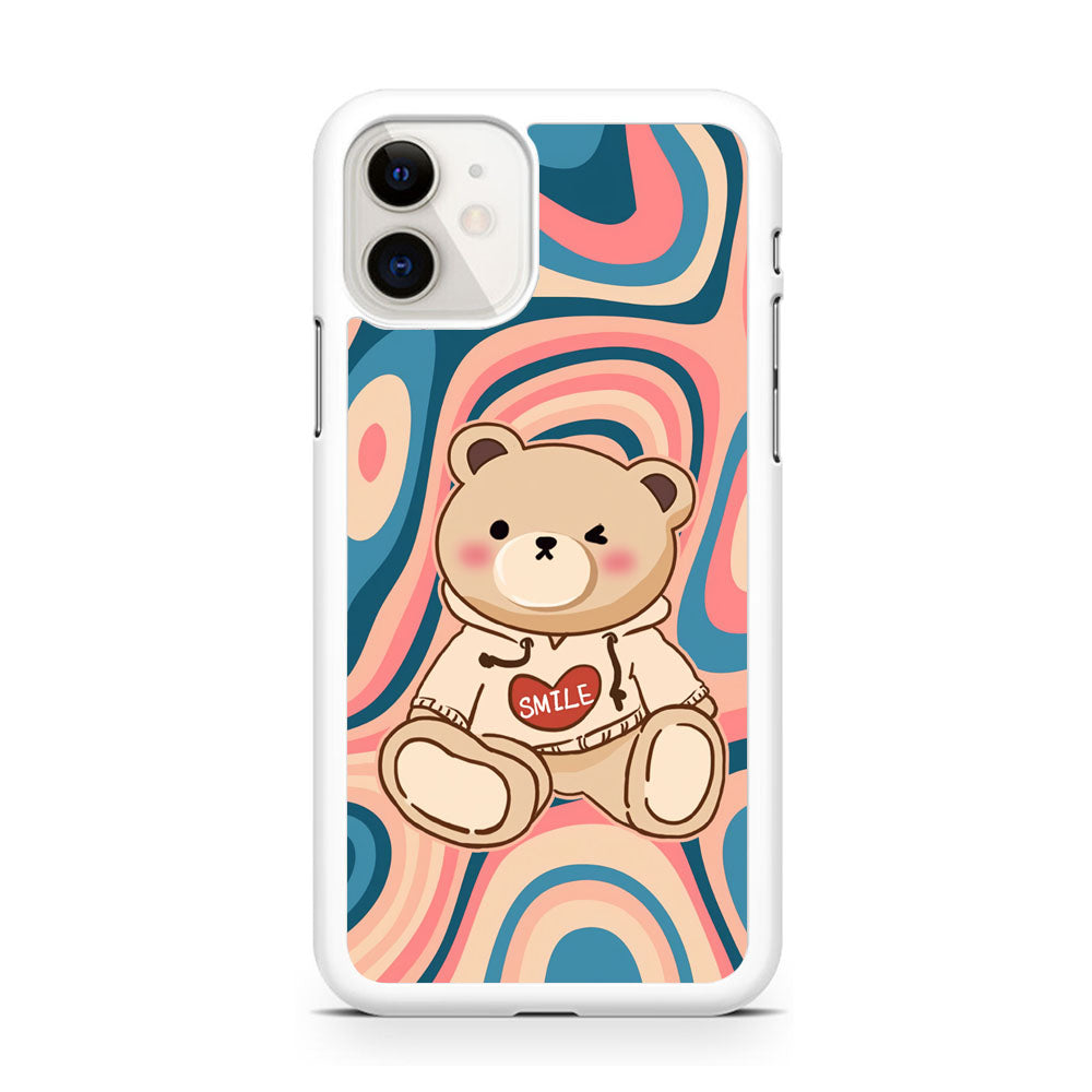 Cute Bear with Hoodie iPhone 11 Case