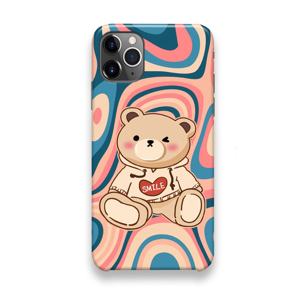 Cute Bear with Hoodie iPhone 13 Pro Case - Octracase