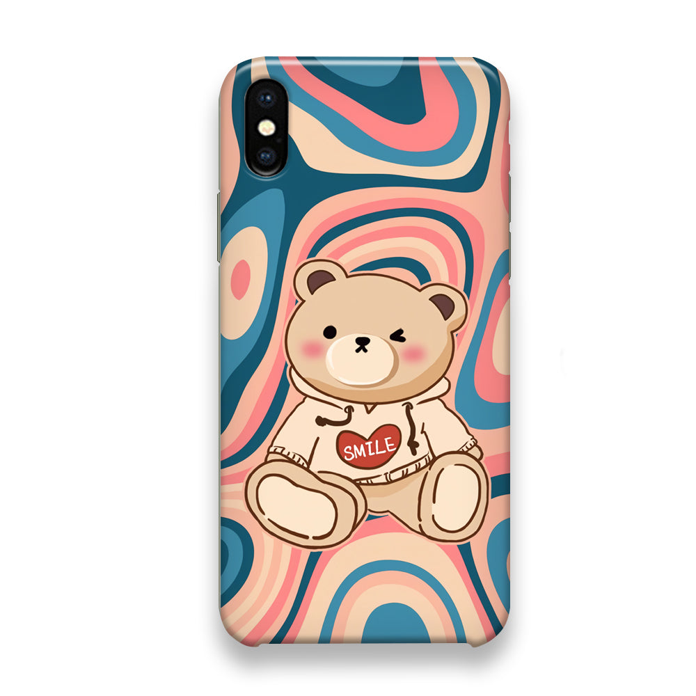 Cute Bear with Hoodie iPhone Xs Max Case