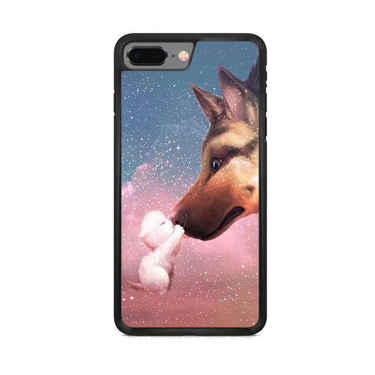 Cute Cat Kiss Dog  iPhone 7 Plus Case - Octracase