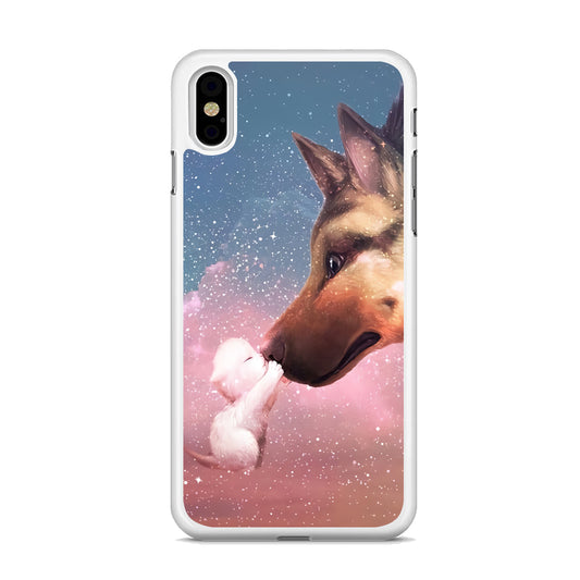 Cute Cat Kiss Dog iPhone Xs Case - Octracase