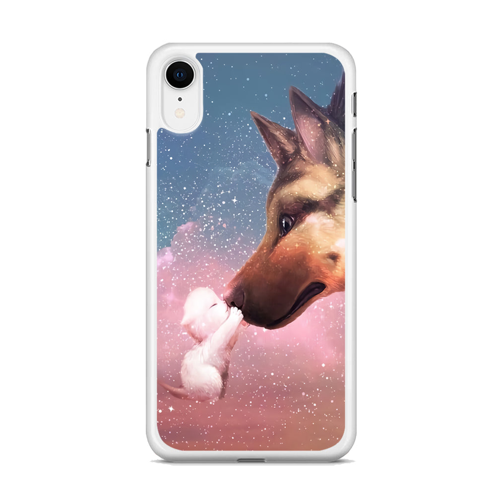 Cute Cat Kiss Dog  iPhone XR Case - Octracase