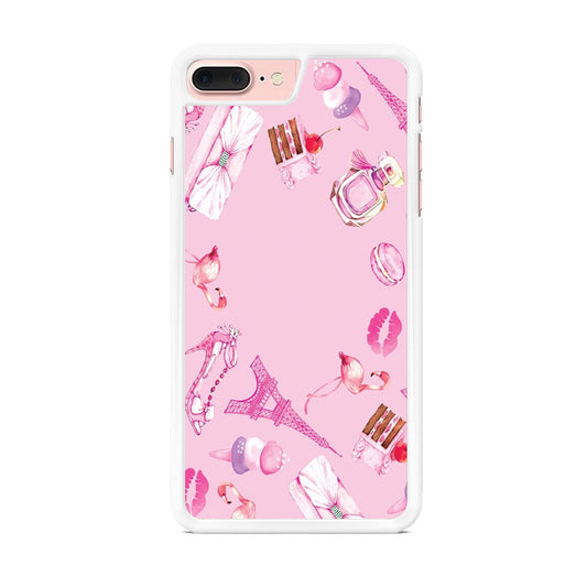 Cute Girly Pink Doodle iPhone 7 Plus Case - Octracase