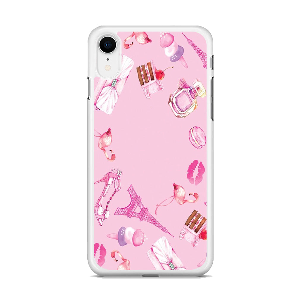 Cute Girly Pink Doodle iPhone XR Case - Octracase