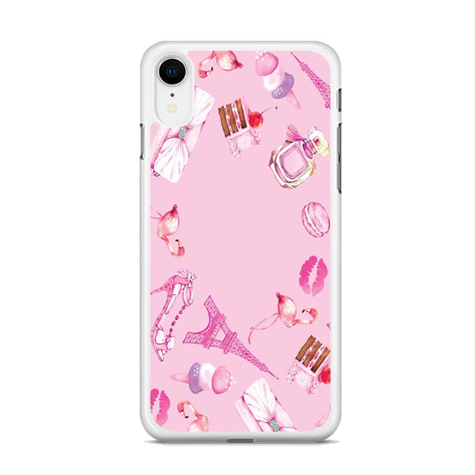 Cute Girly Pink Doodle iPhone XR Case - Octracase