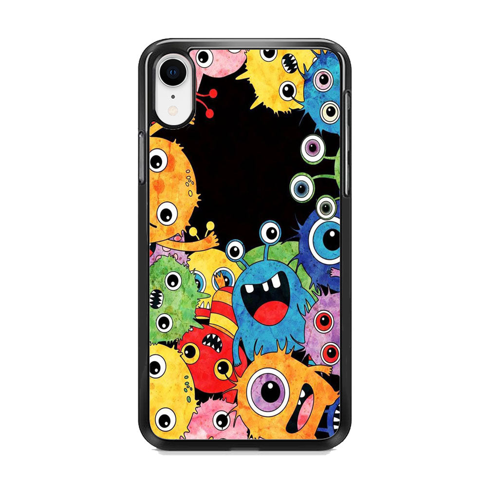 Cute Monster Black iPhone XR Case - Octracase