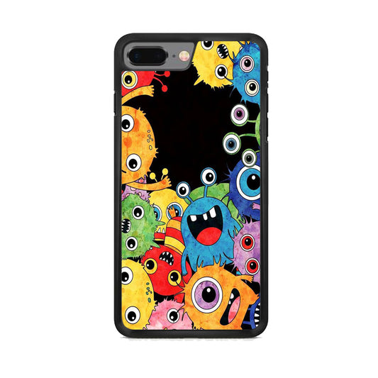 Cute Monster Black iPhone 7 Plus Case - Octracase