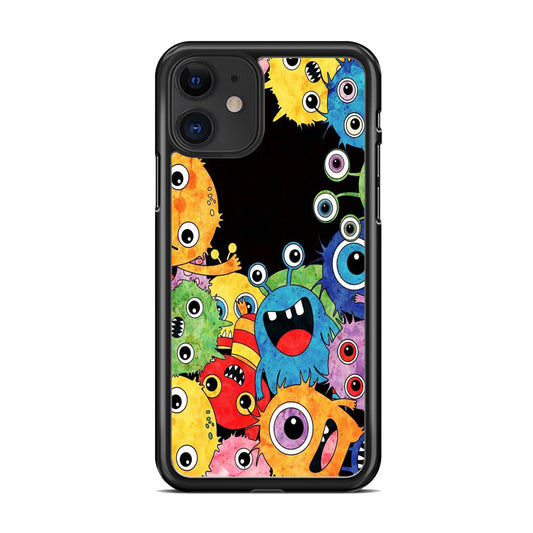 Cute Monster Black iPhone 11 Case - Octracase