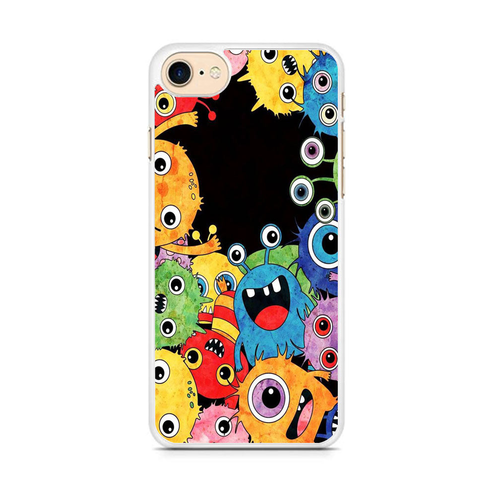 Cute Monster Black iPhone 8 Case - Octracase