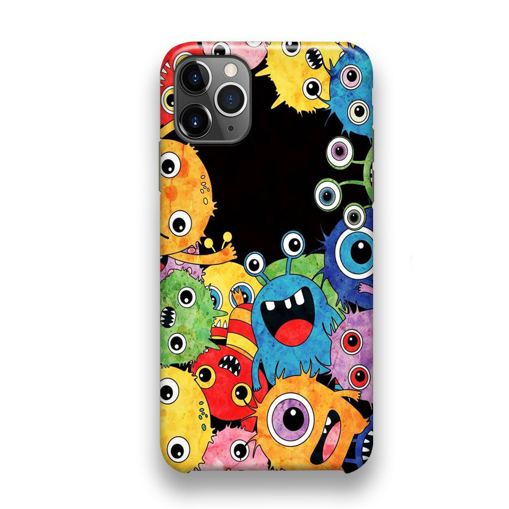 Cute Monster Black iPhone 11 Pro Case - Octracase