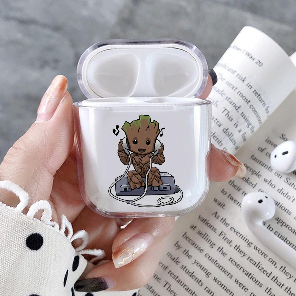 Cute The little Grood  Hard Plastic Protective Clear Case Cover For Apple Airpods - Octracase