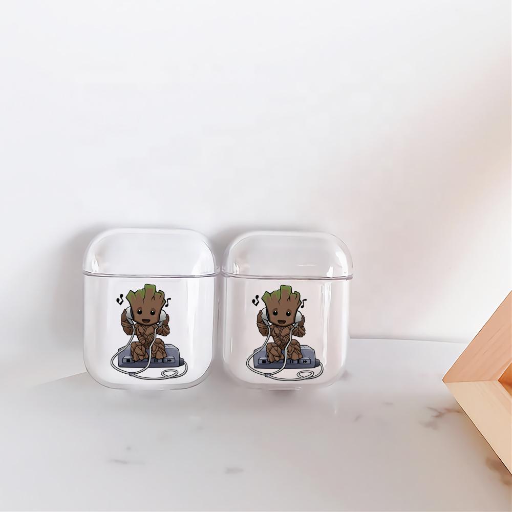 Cute The little Grood  Hard Plastic Protective Clear Case Cover For Apple Airpods - Octracase