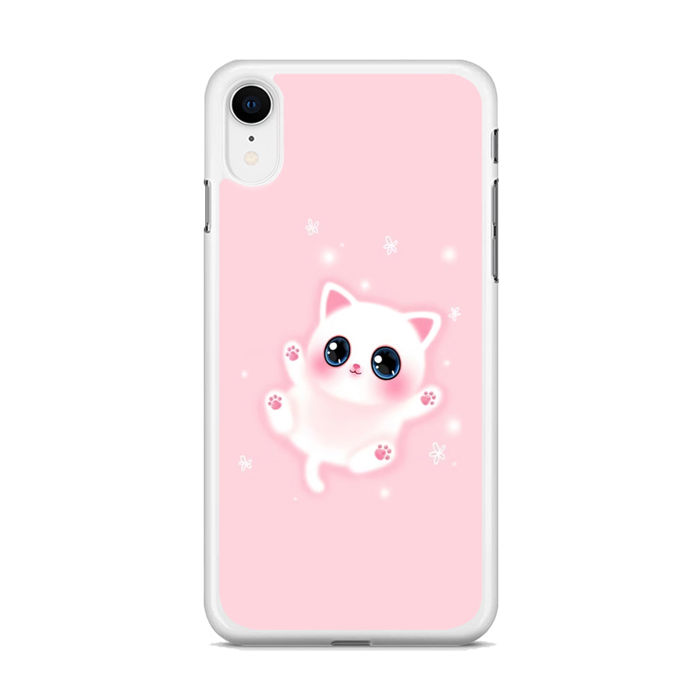 Cute White Kitten  iPhone XR Case - Octracase