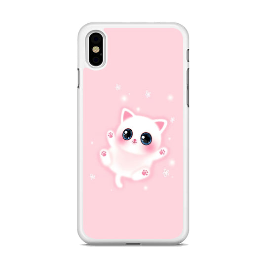 Cute White Kitten  iPhone X Case - Octracase