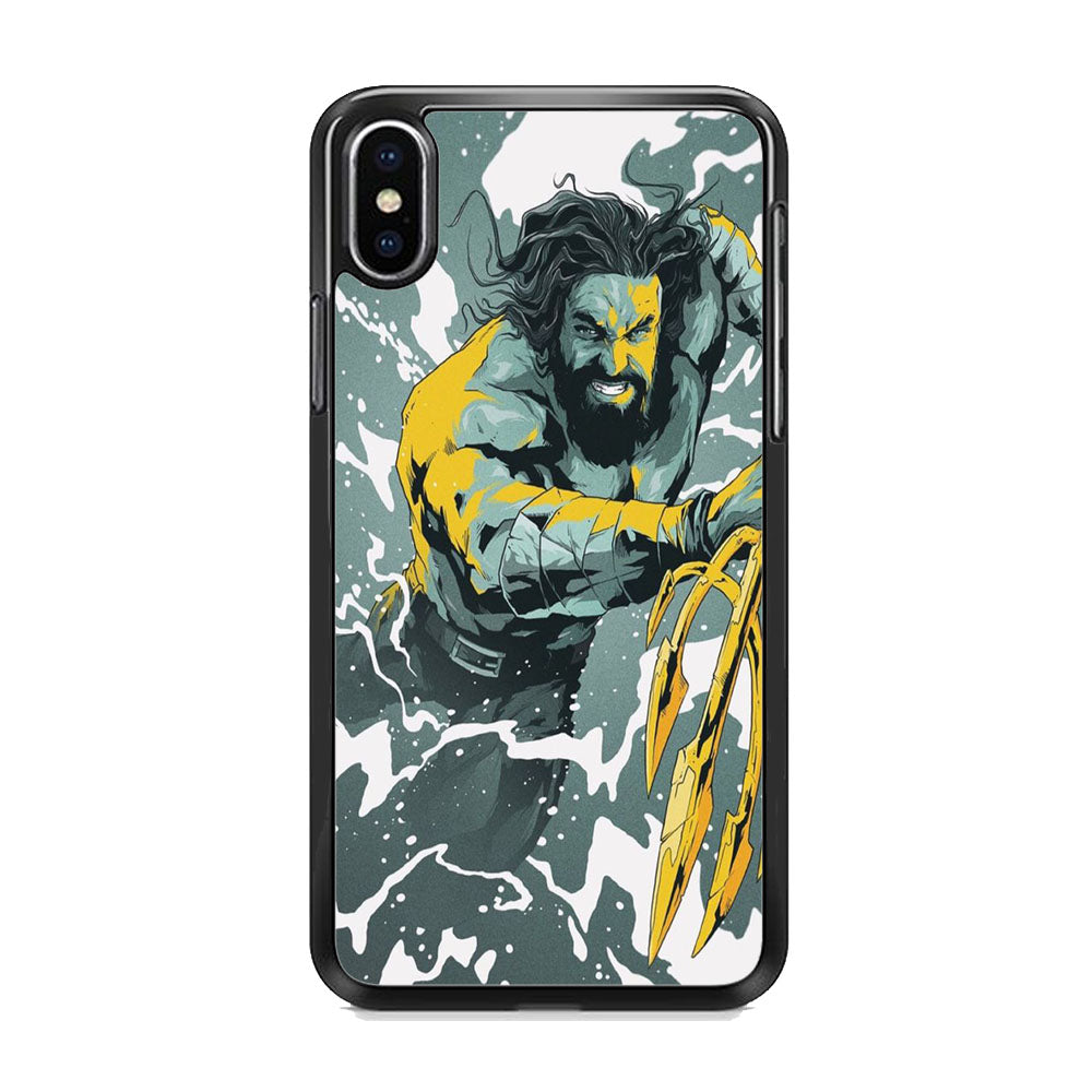 DC Aquaman Battle Cartoon iPhone Xs Case - Octracase