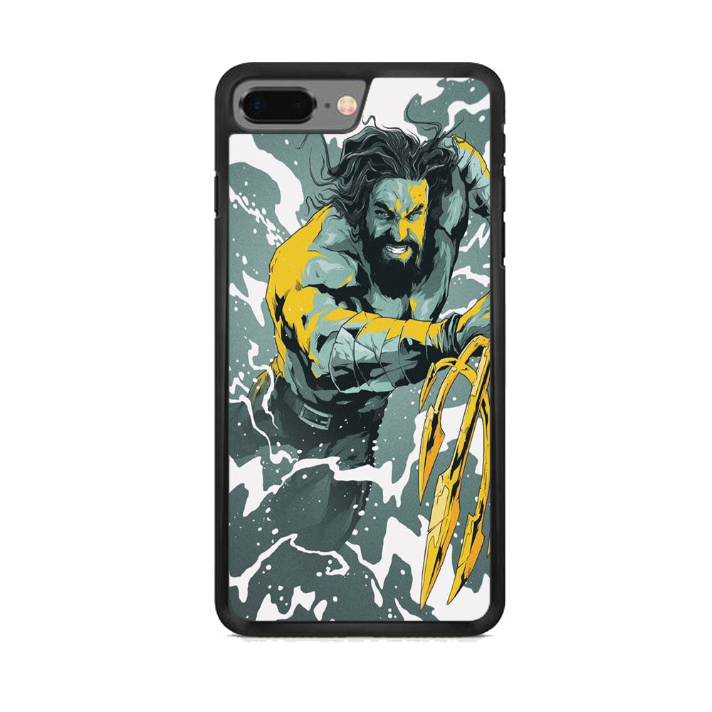 DC Aquaman Battle Cartoon iPhone 8 Plus Case - Octracase